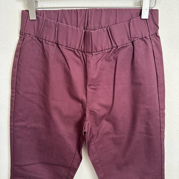 Soft Surroundings Metro Denim Pull On Leggings Burgundy Size XS NWT - Picture 3 of 9